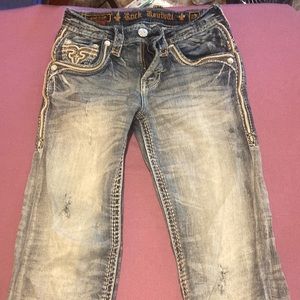 Mens rock revival jeans